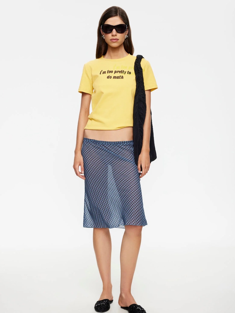 LIONESS | SHORELINE MIDI SKIRT | SMOKE CHECK | 1F